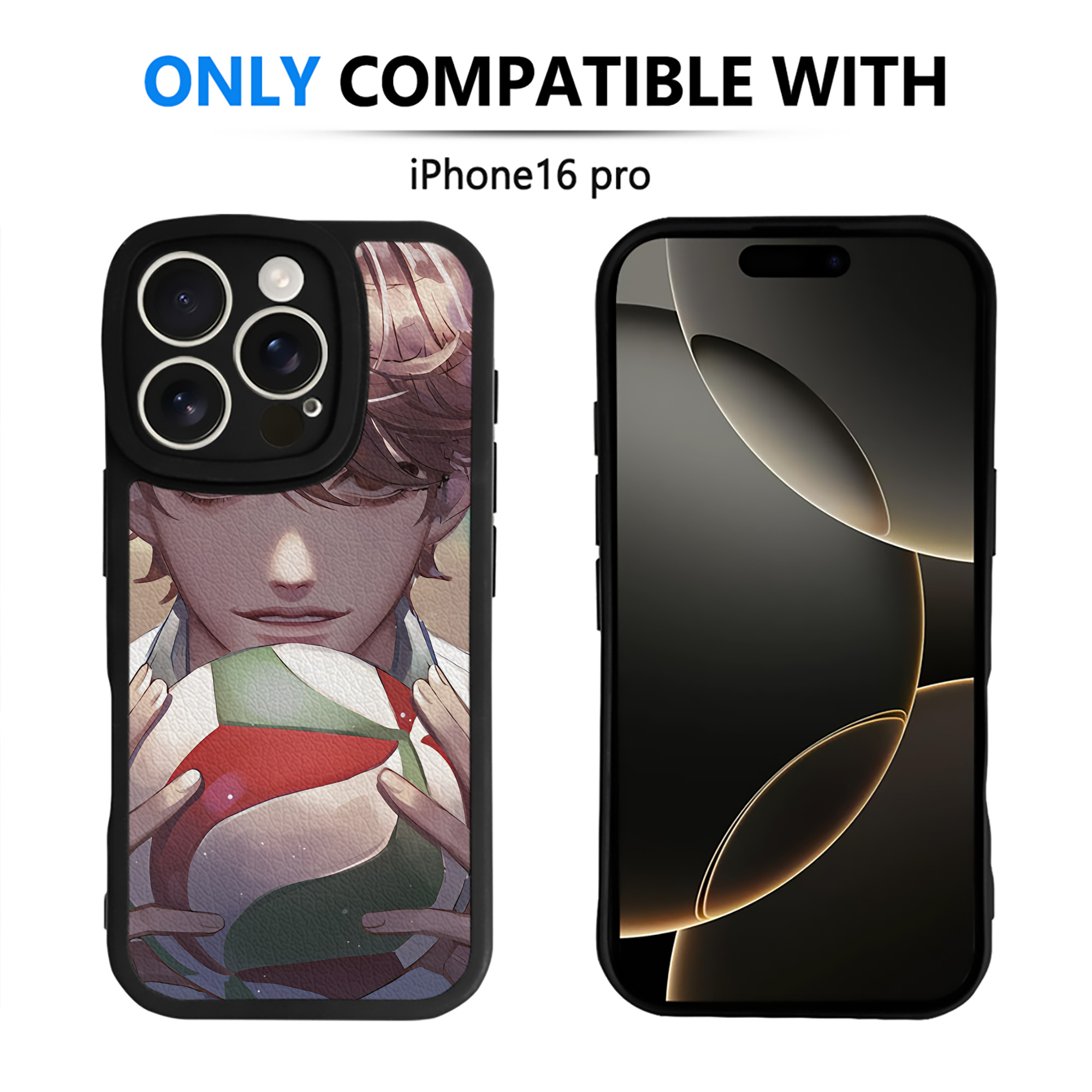 （画像用） ハイキュー!! Haikyu!! 【iPhone 16シリーズ対応】シリコンスマホケース（レザー調） 材質：シリコン
